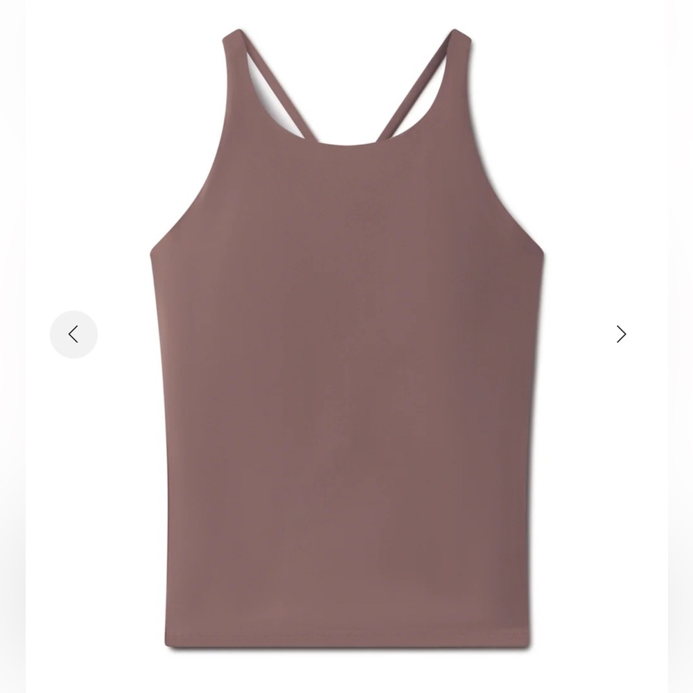 NWT, SPANX—SpanxSmooth OnForm High Neck Shelf Tank Lined Women's Top in Smoke—M - Picture 12 of 12